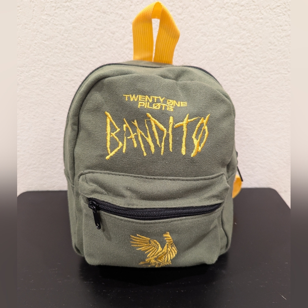 Twenty One Pilots Bandito Canvas Mini Backpack Green Yellow